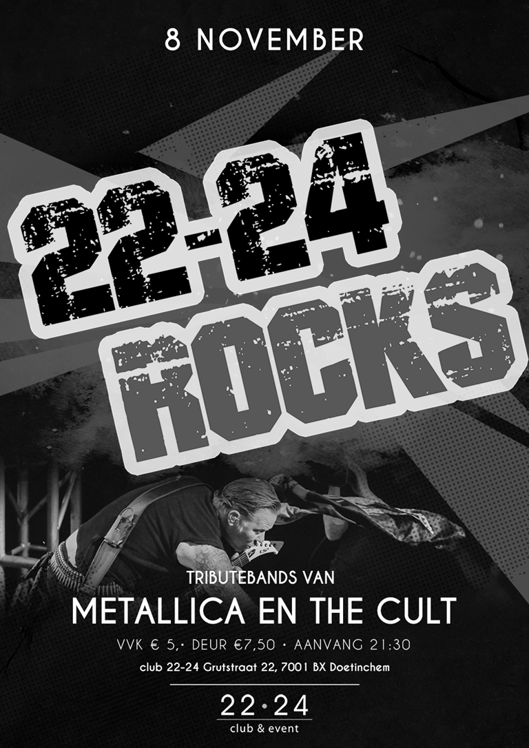 22-24 rocks! X Metallica & The Cult Tributes