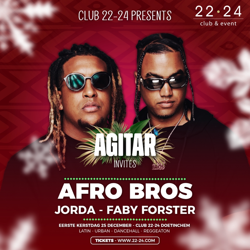 Agitar Invites Afro Bros 1e Kerstdag