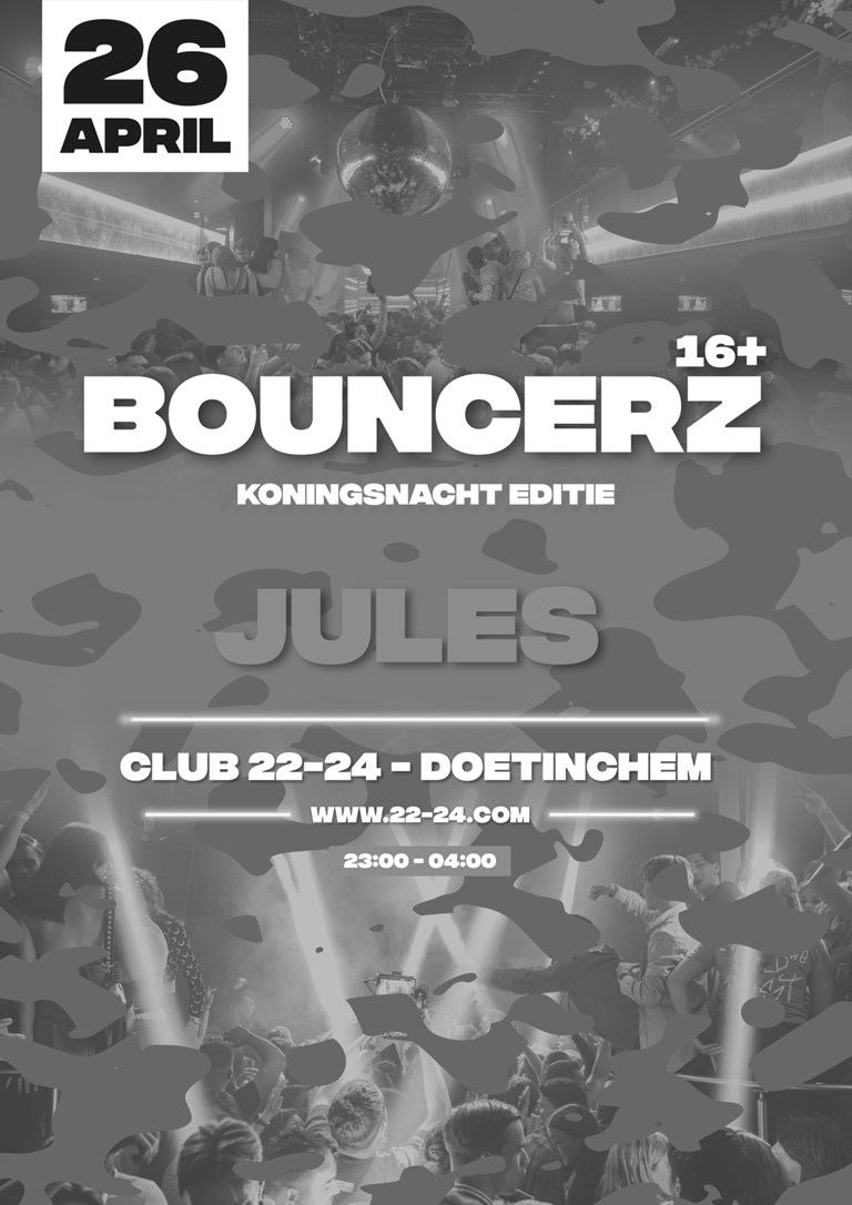 BOUNCERZ KINGSNIGHT 26.04.2022 SOLD OUT
