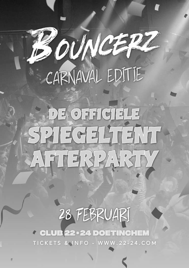 Bouncerz Spiegeltent Afterparty