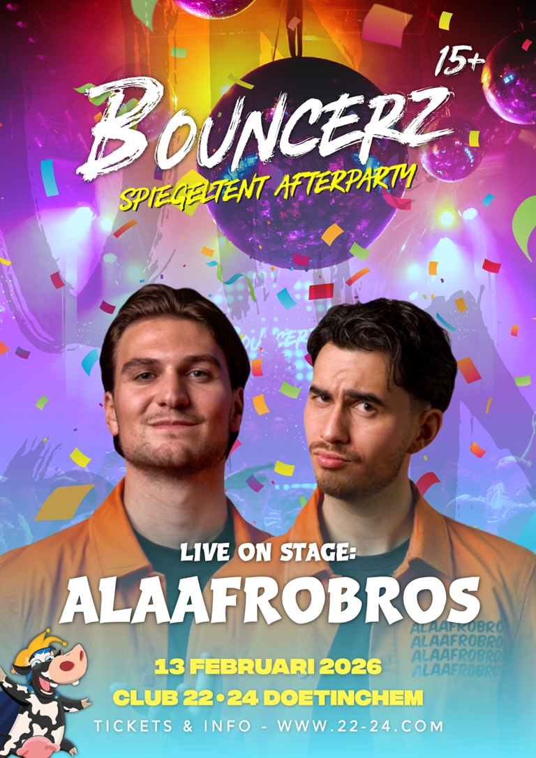 Bouncerz Spiegeltent Afterparty