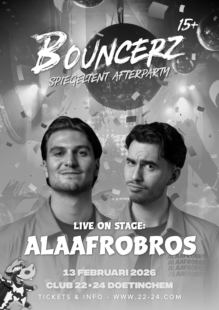 Bouncerz Spiegeltent Afterparty