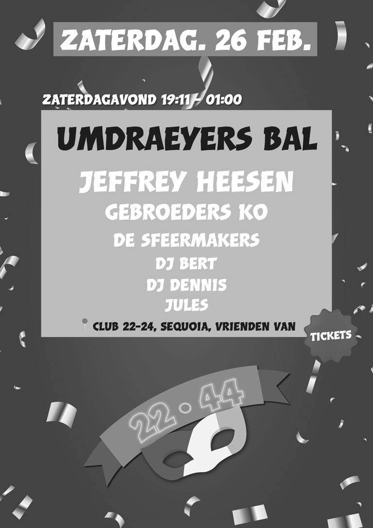 Zaterdagavond Umdraeyers Bal