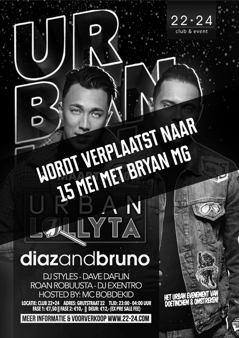 Urban Lollyta 27 maart X Diaz & Bruno